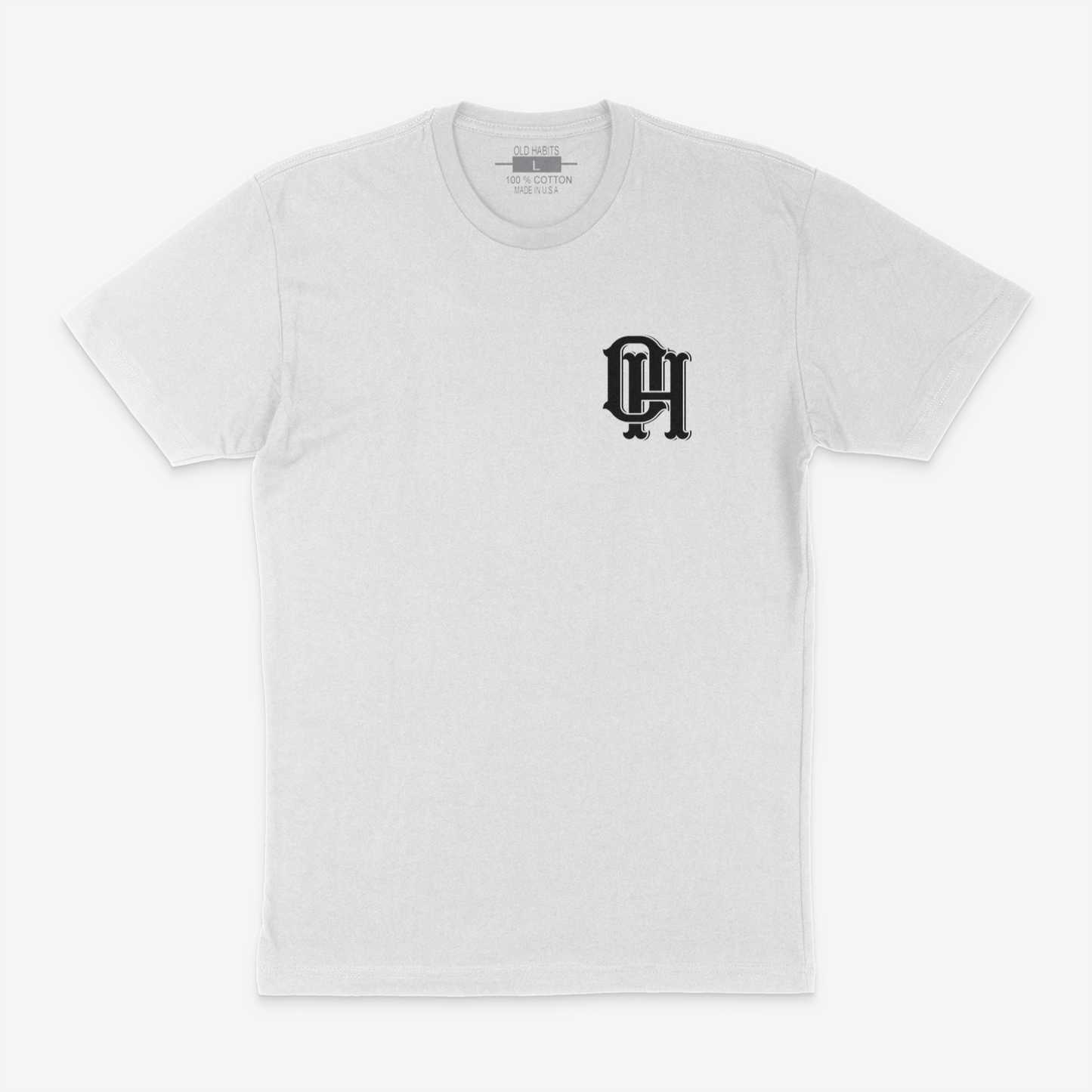 Olde English Tee (White/Black)