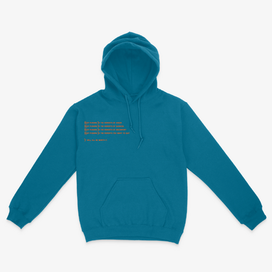 Keep Pushing Hoodie (Antique Sapphire)