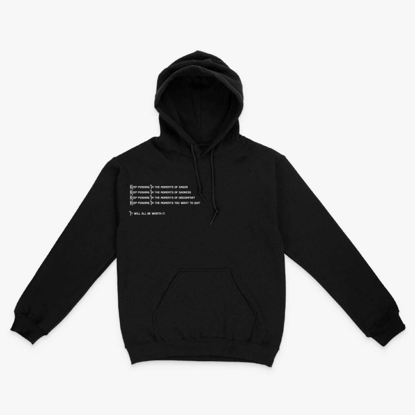 Keep Pushing Hoodie (Black)