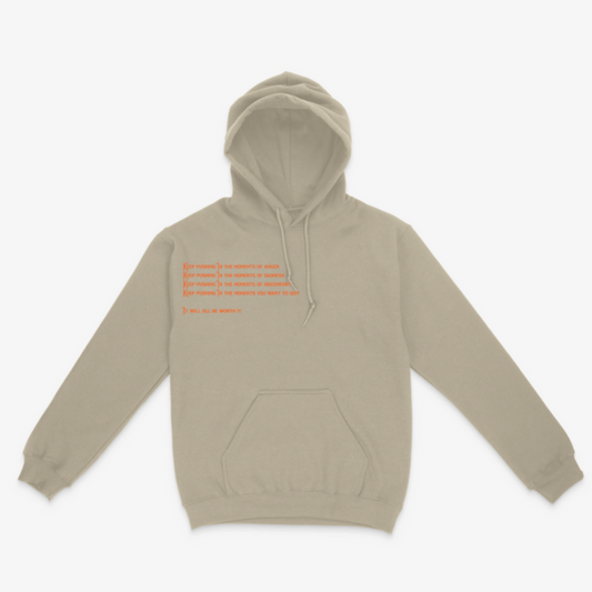 Keep Pushing Hoodie (Sand)