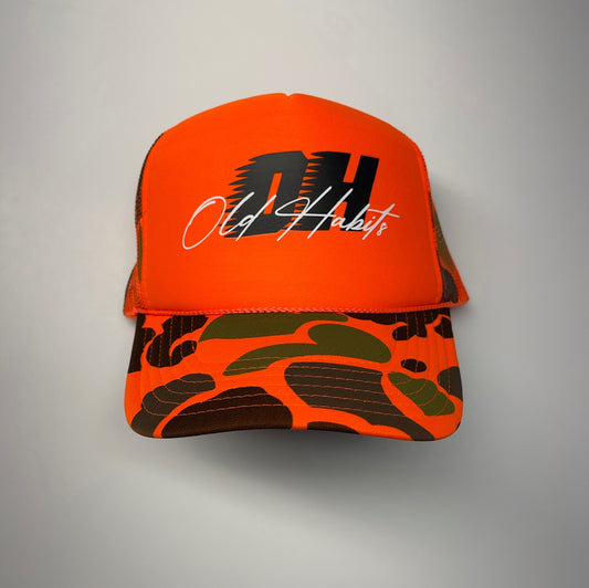 Neon Camouflage Mesh Back Trucker Hat